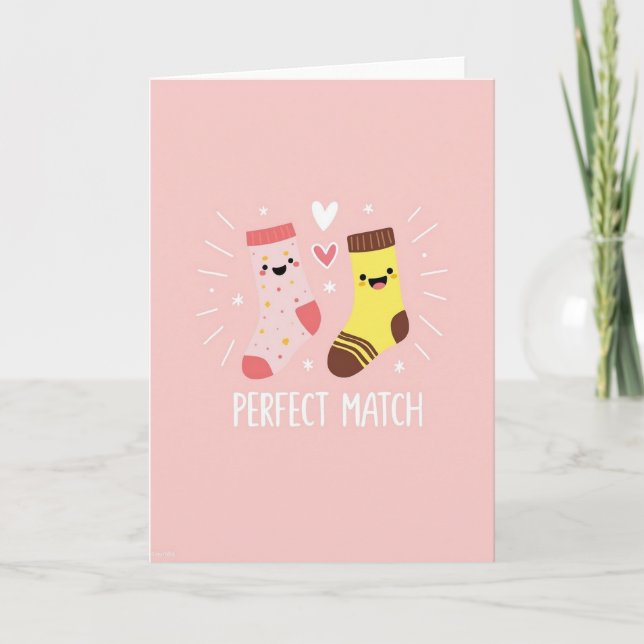 Perfect Match Socks Card (Front)