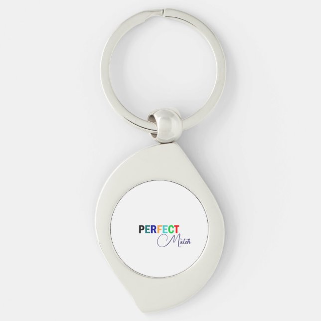 Perfect Match Stylish Key Ring (Front)