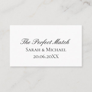 Perfect Match Wedding Matchbox–PersonalizedEdition Business Card