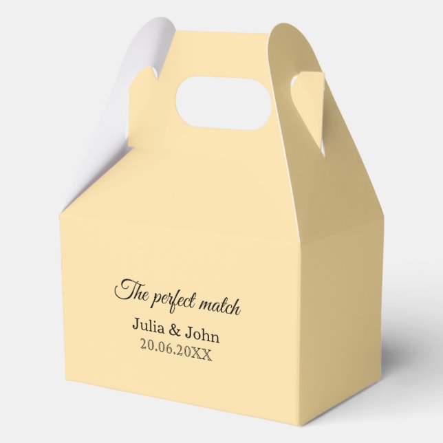 Perfect Match Wedding Matchbox – Premium Edition Favour Box (Front)