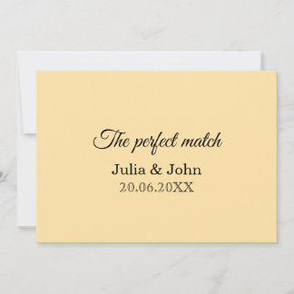 Perfect Match Wedding Matchbox – Premium Edition Invitation