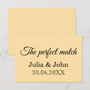 Perfect Match Wedding Matchbox – Premium Edition RSVP Card