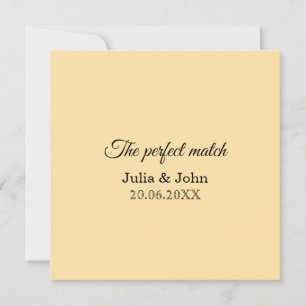 Perfect Match Wedding Matchbox – Premium Edition Thank You Card