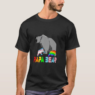 Perfect Men's Papa Bear For Papa of Transgender Ki T-Shirt