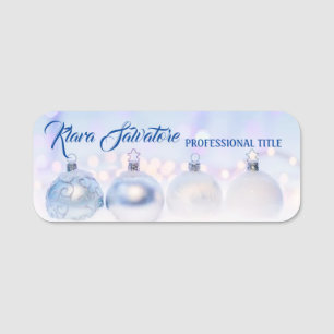 Perfect Modern Beautiful Christmas Ball Decoration Name Tag