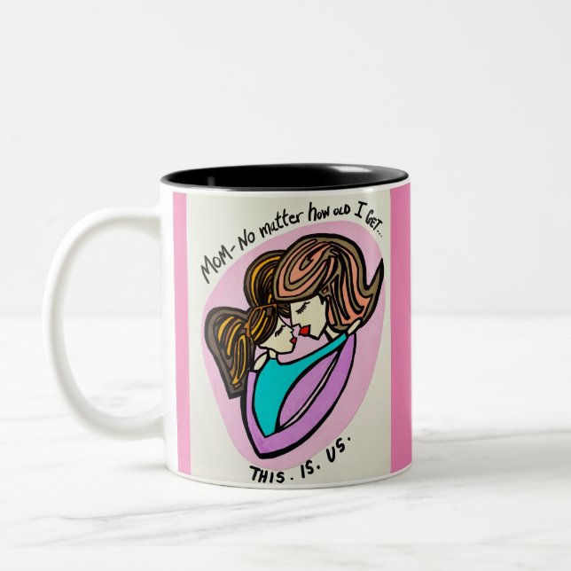 Perfect Mother’s Day Gift! Two-Tone Coffee Mug (Left)