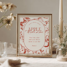 Perfect One Bridal Shower Apple Cider Bar