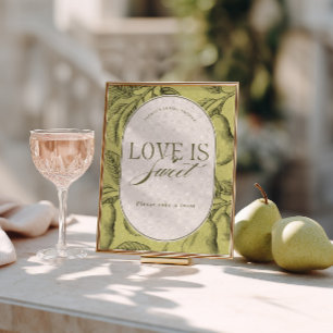 Perfect Pair Bridal Shower Love is Sweet Poster