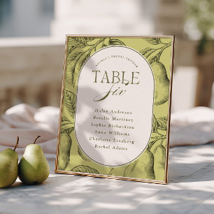 Perfect Pair Bridal Shower Table 6 Poster