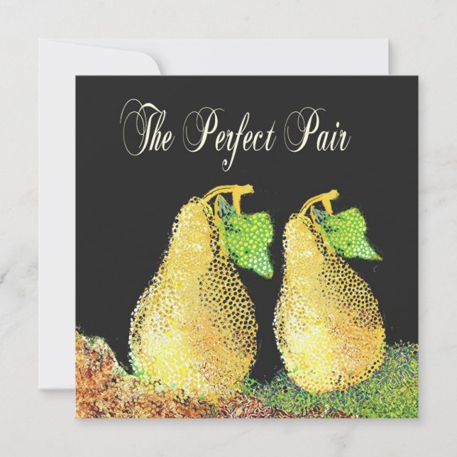 Perfect Pair Custom Wedding Invitation (Front)