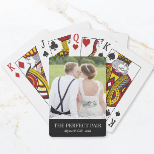 Perfect Pair Custom Wedding Photo Playing Cards