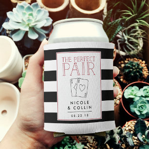 Perfect Pair Las Vegas Wedding Favour Can Cooler