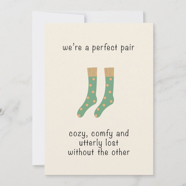 Perfect Pair Valentine Postcard (Front)