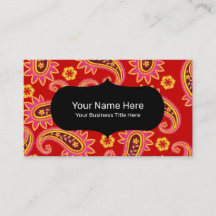 Perfect Paisley Patterns Business Card