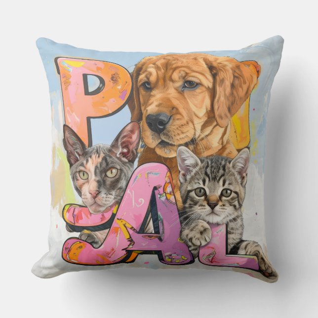 Perfect Pals for your Toddler and Beyond Cushion (Front)