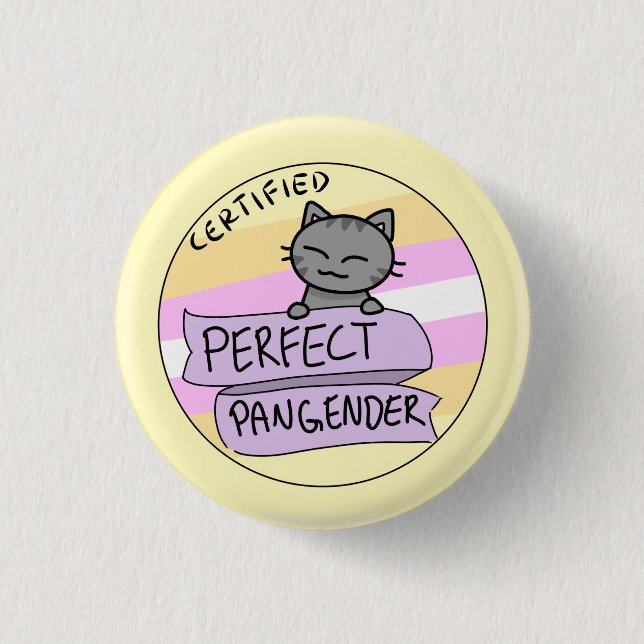 Perfect Pangender 3 Cm Round Badge (Front)