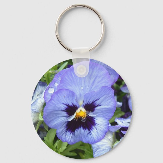 Perfect Pansy Key Ring (Front)