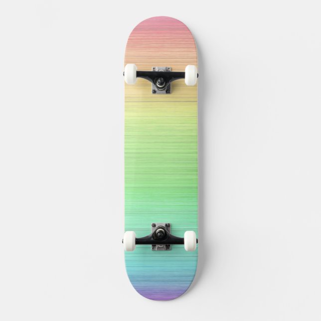 Perfect Pastel Rainbow Board Skateboard (Front)