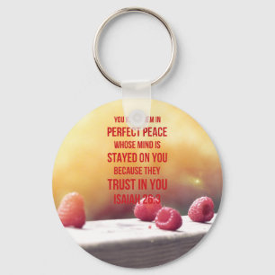 Perfect Peace Isaiah 26:3 Key Ring