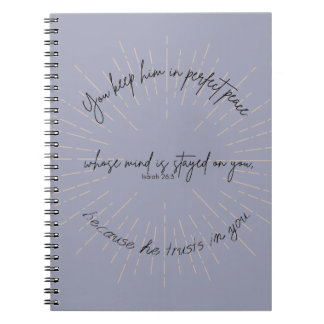Perfect peace notebook 