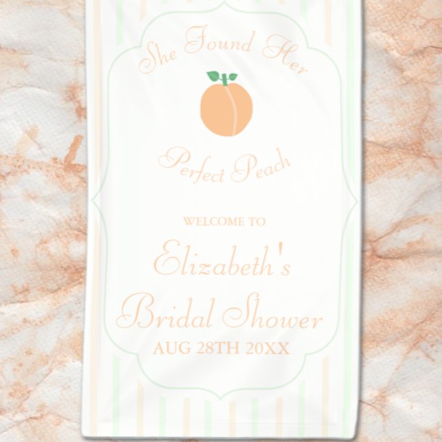 Perfect Peach Bridal Shower Banner (Creator Uploaded)