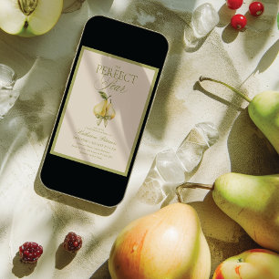 Perfect Pear Bridal Shower Invitation