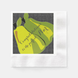 Perfect Pear Congratulations Napkin
