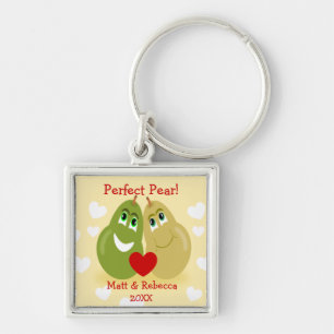 Perfect Pear Couples Key Chain