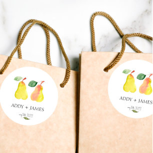 Perfect Pear - Couples Shower Favour Sticker
