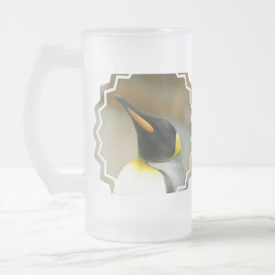 Perfect Penguin Frosted Glass Beer Mug