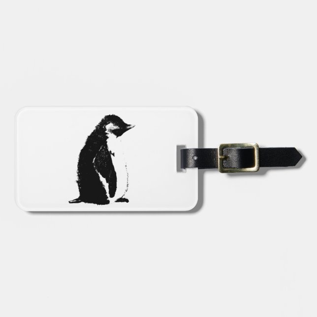 Perfect Penguin Luggage Tag (Front Horizontal)