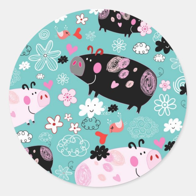 Perfect Piggies Sticker Sheet (Front)