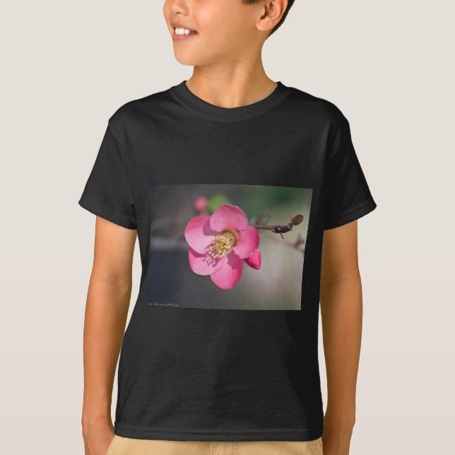 Perfect Pink Flowering Quince T-Shirt (Front)