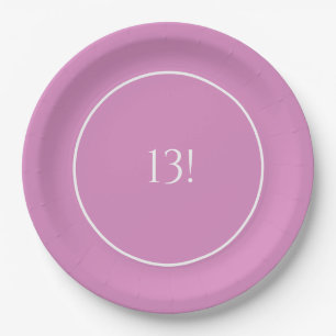 Perfect Pink Paper Plate