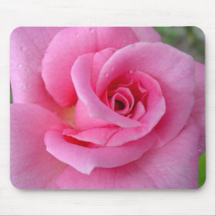 Perfect Pink Rose Mouse Mat