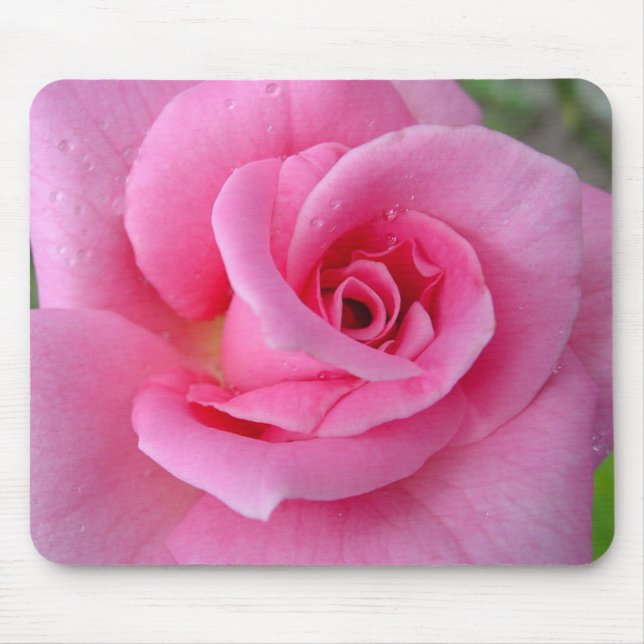 Perfect Pink Rose Mouse Mat (Front)