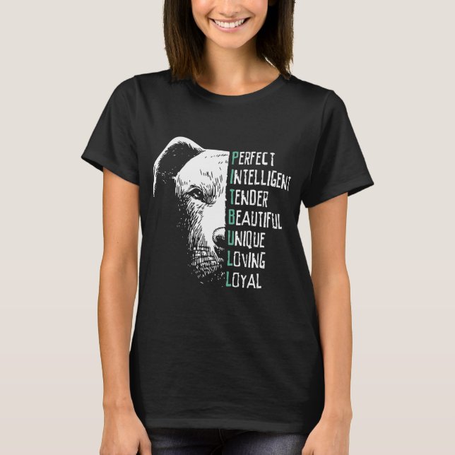 perfect pit bull dog t-shirts (Front)