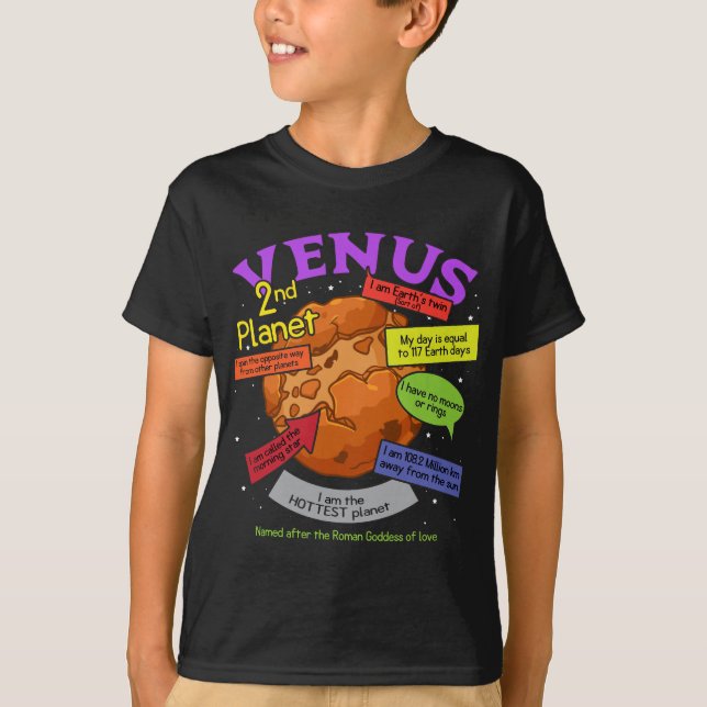 Perfect Planets, Teachers  - Venus, for Solar Syst T-Shirt (Front)