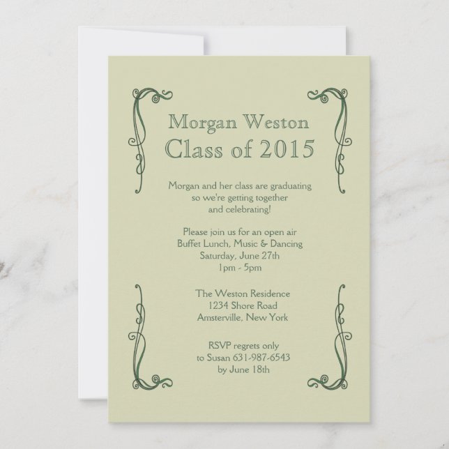 Perfect Poise Invitation (Front)