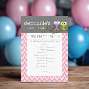 Perfect Price - Shower Games Pink Cute Owls Girl