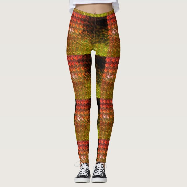 Perfect Prints_RedGold Leggings (Front)