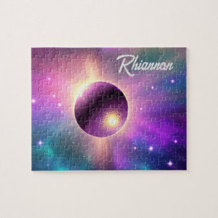 Perfect Purple Cosmic Sphere Floating in Cosmos Jigsaw Puzzle