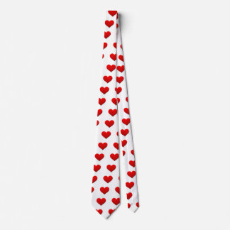 Perfect Red Valentine Heart Tie