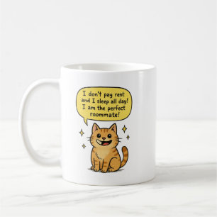Perfect Roommate Cat Coffee Mug