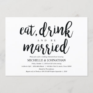 Perfect Rustic Wedding Rehearsal Dinner Invites