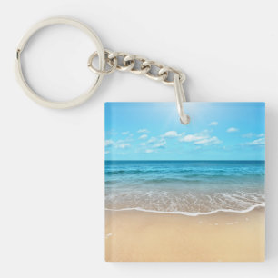 Perfect Sandy Beach Key Ring
