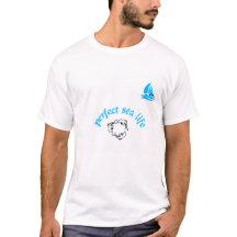 perfect sea life Men's Basic T-Shirt