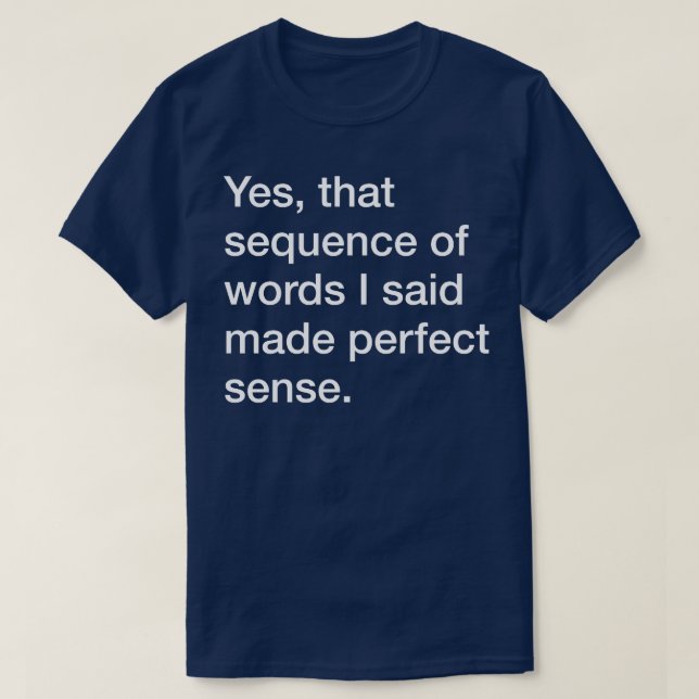 Perfect Sense dark shirts (Design Front)