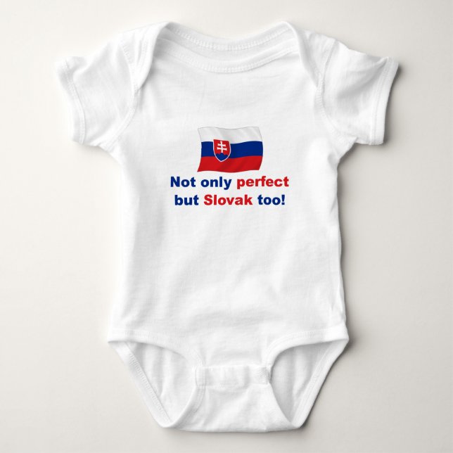 Perfect Slovak Baby Bodysuit (Front)