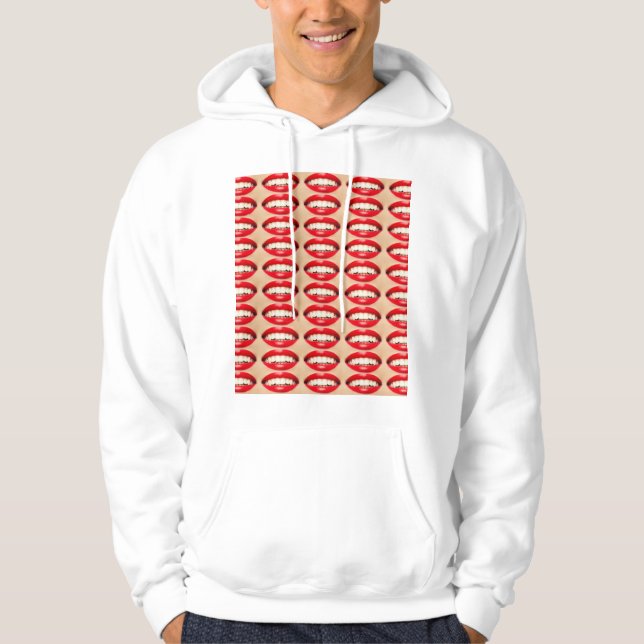 Perfect Smile Femme Fatale Pop-art Hoodie (Front)